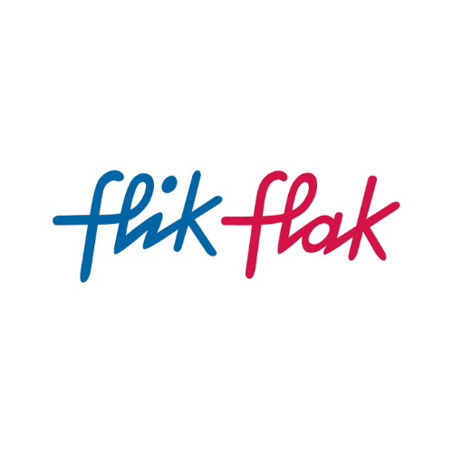 Logotipo de la marca Flik Flak (cuadrado)