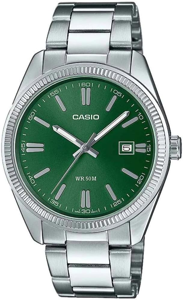 Casio MTP-1302PD-3AVEF - Reloj analógico de cuarzo para hombre, verde